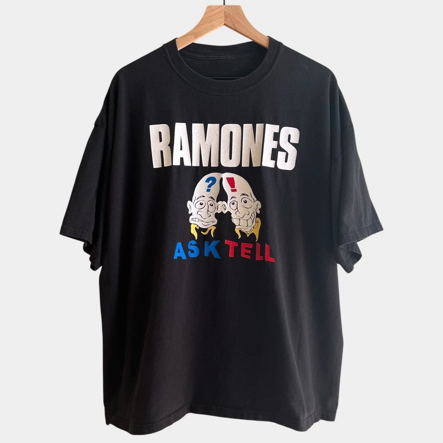 1990's Ramones "Ask Tell' Vintage Punk Band Tee Shirt S-5XL Unisex T-shirt, Sweatshirt, Hoodie, Long Sleeve Tee - T-Shirt, Sweatshirt, Hoodie