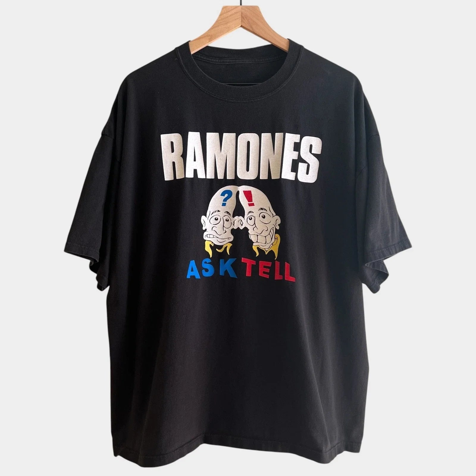1990's Ramones "Ask Tell' Vintage Punk Band Tee Shirt S-5XL Unisex T-shirt, Sweatshirt, Hoodie, Long Sleeve Tee - T-Shirt, Sweatshirt, Hoodie