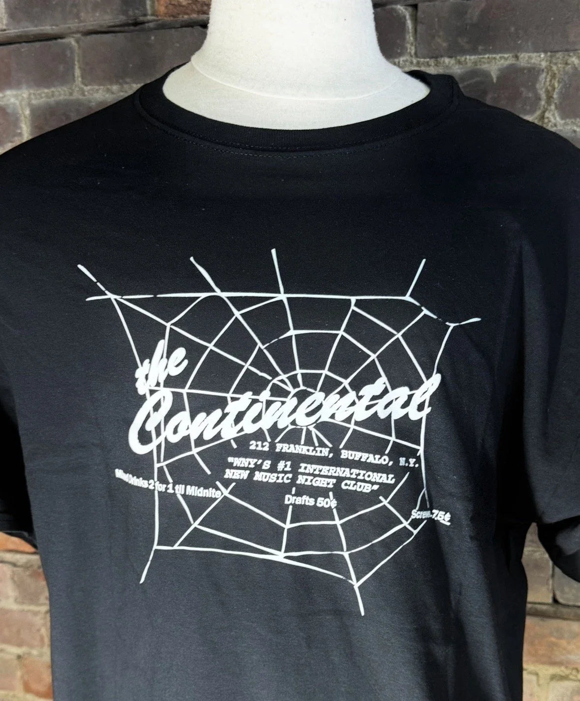 The Continental Punk/new Wave Club Buffalo New York.SizeXL.Black Cotton Unisex T-shirt, Sweatshirt, Hoodie, Long Sleeve Tee - T-Shirt, Sweatshirt, Hoodie