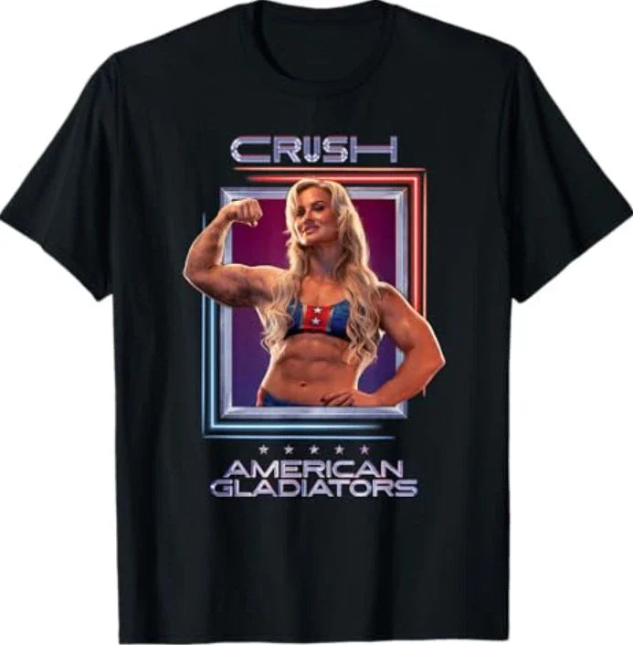 American Gladiators Crush T-shirt Unisex T-shirt, Sweatshirt, Hoodie, Long Sleeve Tee - T-Shirt, Sweatshirt, Hoodie