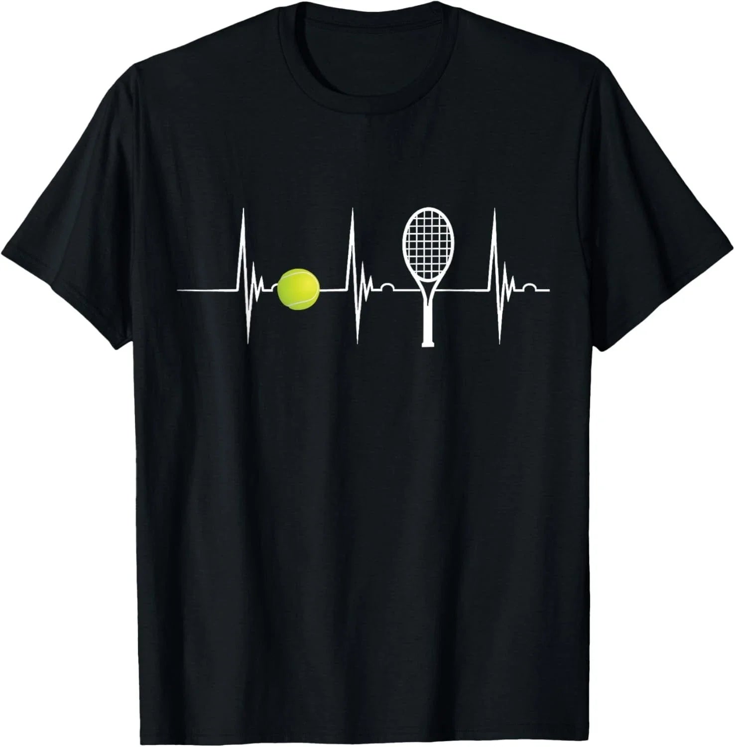Tennis Lover Tennis Heartbeat EKG Pulse Racket Sport Gift Unisex T-Shirt Unisex T-shirt, Sweatshirt, Hoodie, Long Sleeve Tee - T-Shirt, Sweatshirt, Hoodie