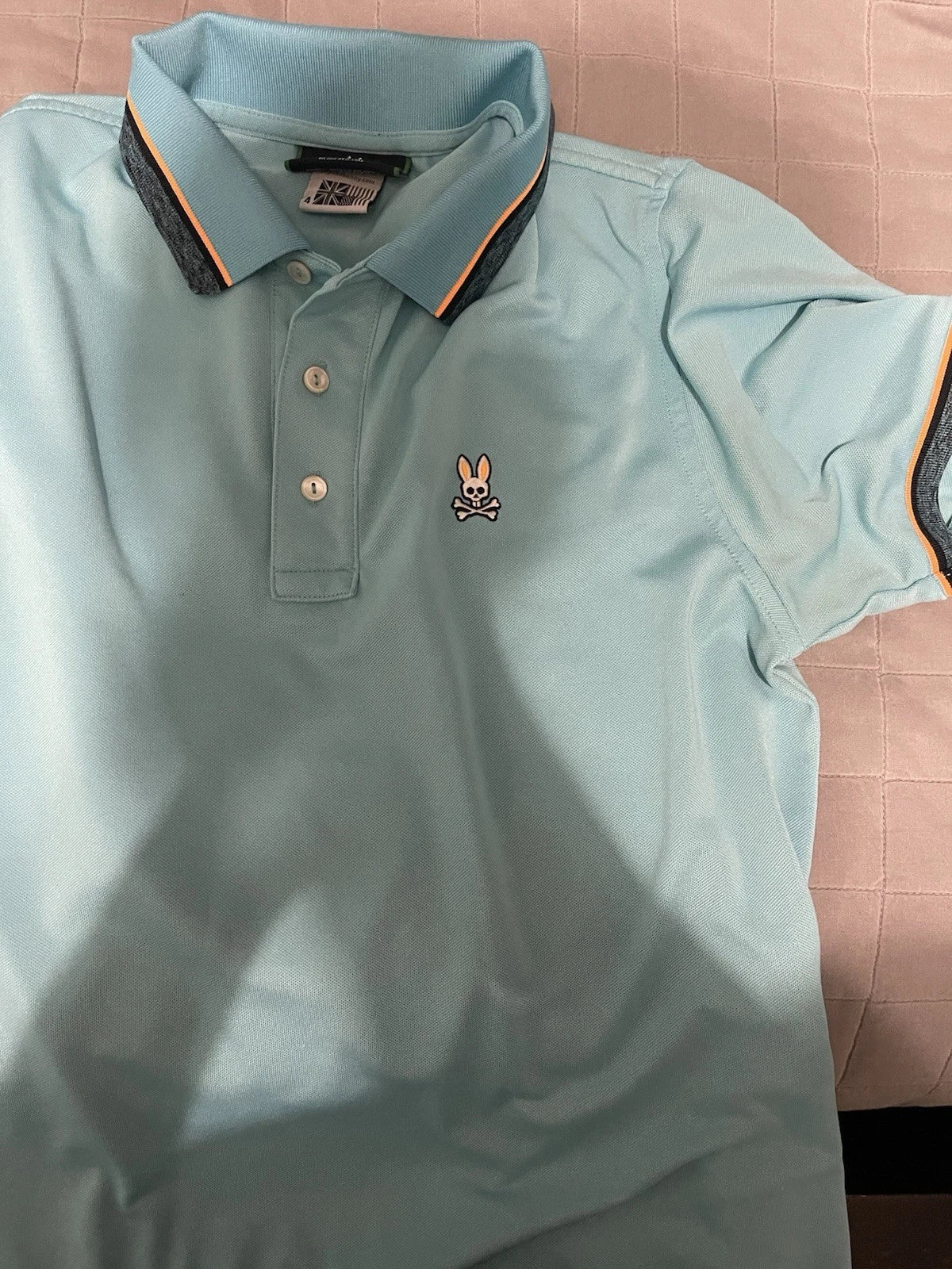 Psycho Bunny Polo in Teal Small Mens T Shirt Unisex T-shirt, Sweatshirt, Hoodie, Long Sleeve Tee - T-Shirt, Sweatshirt, Hoodie