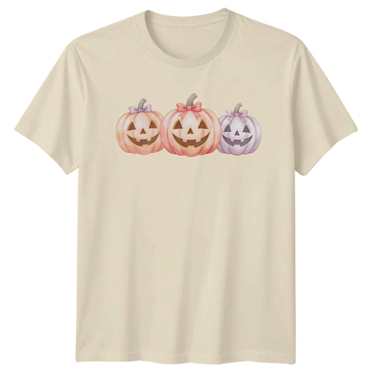 Cute Pumpkin Trio T-Shirt Halloween Autumn Gift For Him And Her Unisex T-shirt, Sweatshirt, Hoodie, Long Sleeve Tee - T-Shirt, Sweatshirt, Hoodie