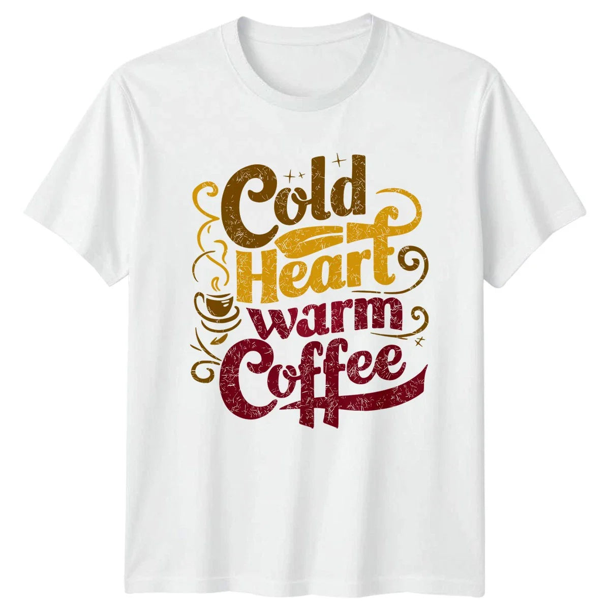 Cold Heart Warm Coffee T-Shirt Coffee Lover Gift For Him And Her Unisex T-shirt, Sweatshirt, Hoodie, Long Sleeve Tee - T-Shirt, Sweatshirt, Hoodie