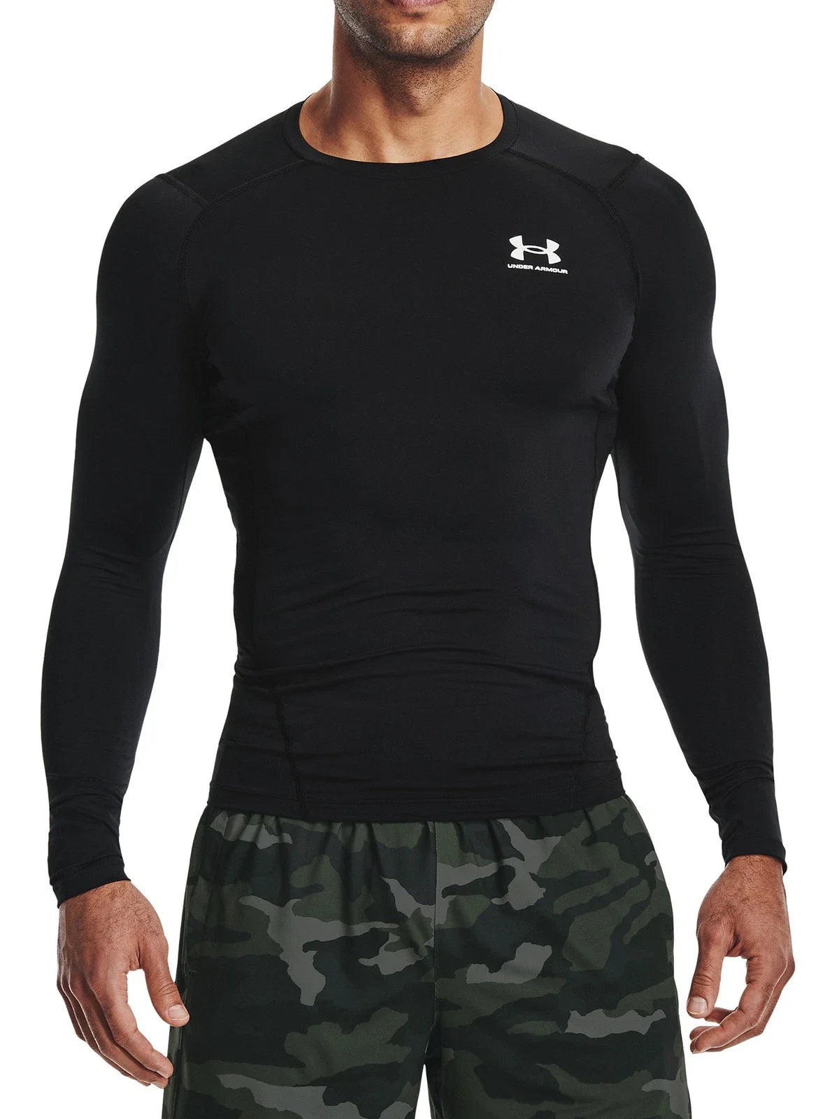 Under Armour Men's HeatGear Long Sleeve Baselayer Top, Black Unisex T-shirt, Sweatshirt, Hoodie, Long Sleeve Tee - T-Shirt, Sweatshirt, Hoodie