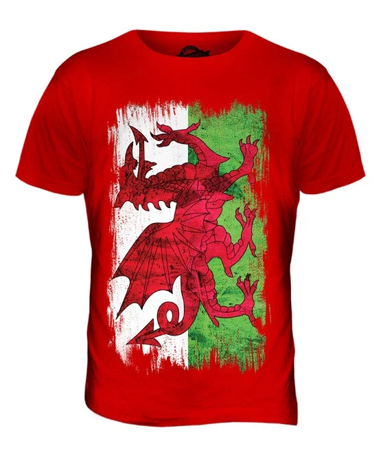 WALES GRUNGE FLAG MENS T SHIRT TEE SHIRT XS S M L XL 2XL 3XL 4XL 5XL Unisex T-shirt, Sweatshirt, Hoodie, Long Sleeve Tee - T-Shirt, Sweatshirt, Hoodie