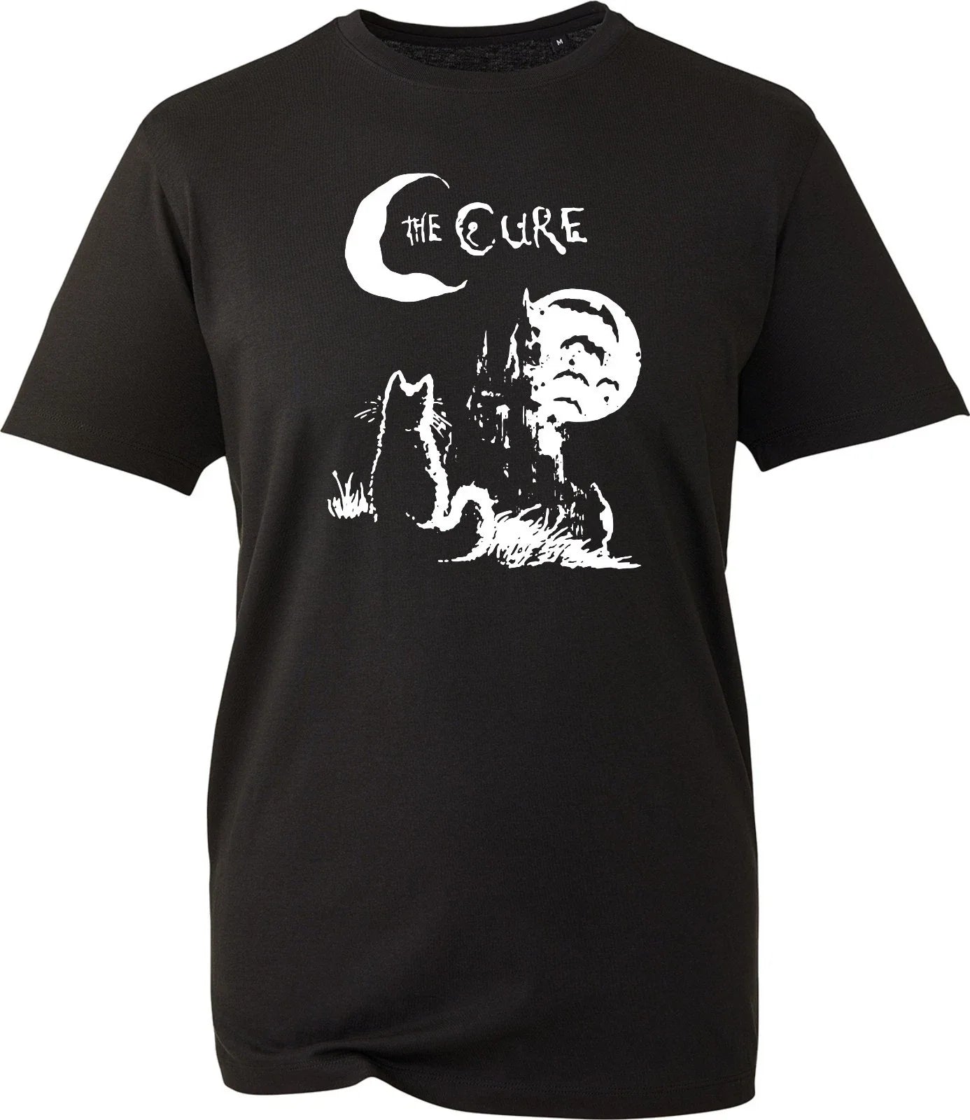 Vintage Cure Cat Moon 80s Music T-Shirt Funny Cat Lover Women Mens Gift Tee Unisex T-shirt, Sweatshirt, Hoodie, Long Sleeve Tee - T-Shirt, Sweatshirt, Hoodie