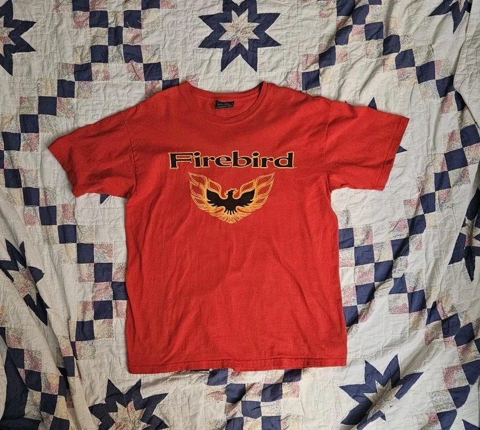 Y2K Pontiac Firebird T Shirt Mens Large Red Steve & Barrys Trans Am Tee Unisex T-shirt, Sweatshirt, Hoodie, Long Sleeve Tee - T-Shirt, Sweatshirt, Hoodie