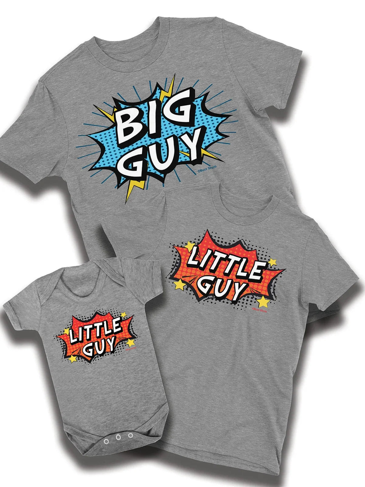 Big Guy Little Guy Mens  Cotton T-Shirt Christmas Dad Son Baby Family Unisex T-shirt, Sweatshirt, Hoodie, Long Sleeve Tee - T-Shirt, Sweatshirt, Hoodie