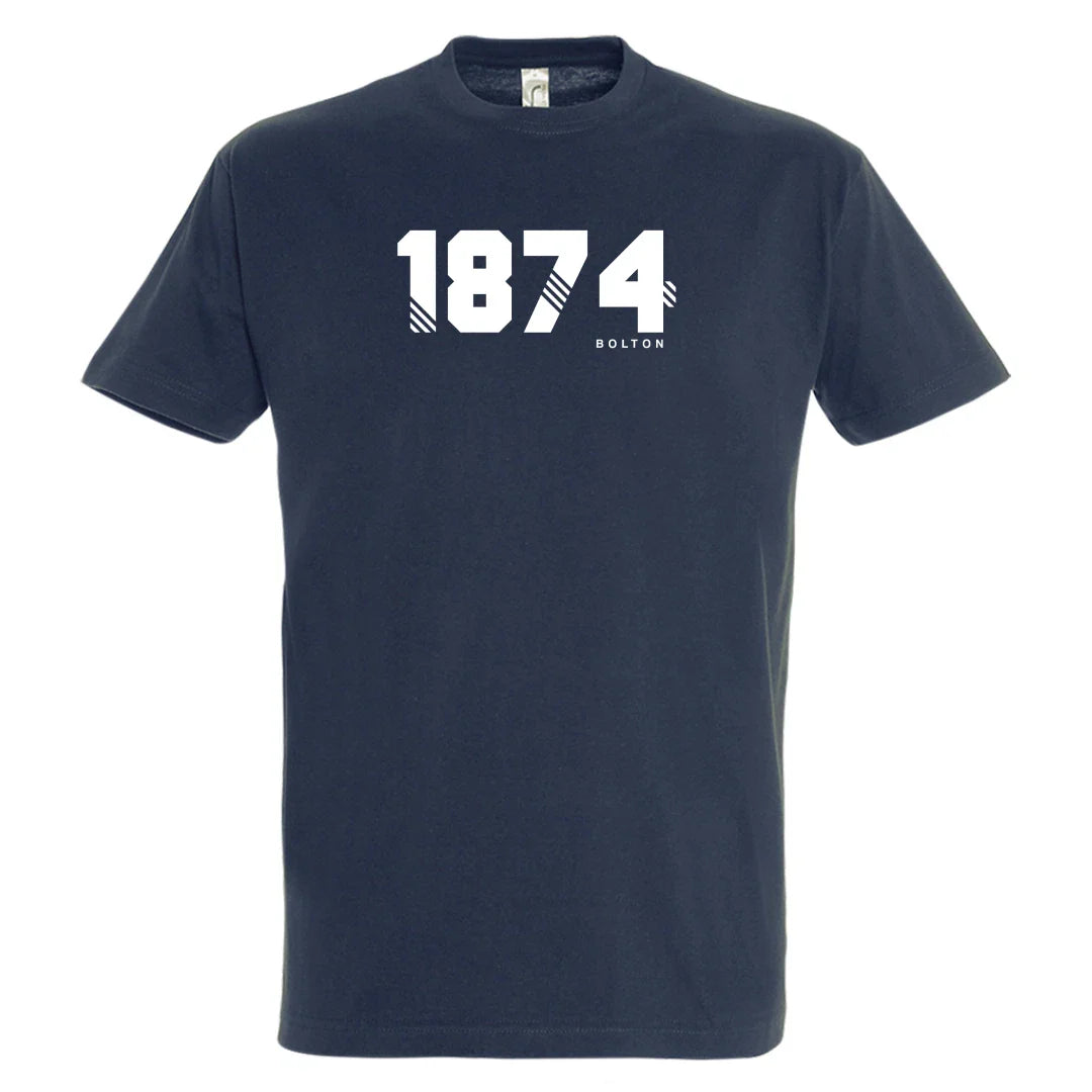 Bolton Wanderers Football Shirt 1874 Est Year Retro Gift Casual T Shirt Unisex T-shirt, Sweatshirt, Hoodie, Long Sleeve Tee - T-Shirt, Sweatshirt, Hoodie