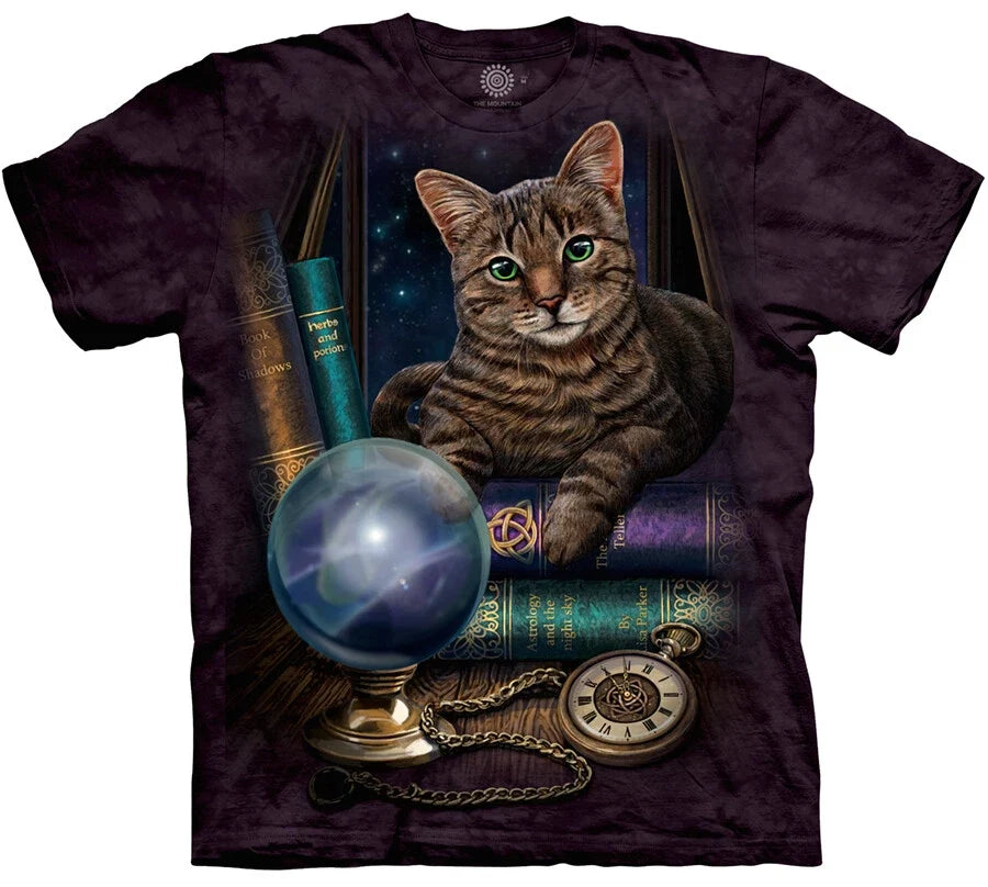 Cat Kittens Magic The Fortune Teller Cute Animal Purple Mountain T-Shirt S-3X Unisex T-shirt, Sweatshirt, Hoodie, Long Sleeve Tee - T-Shirt, Sweatshirt, Hoodie