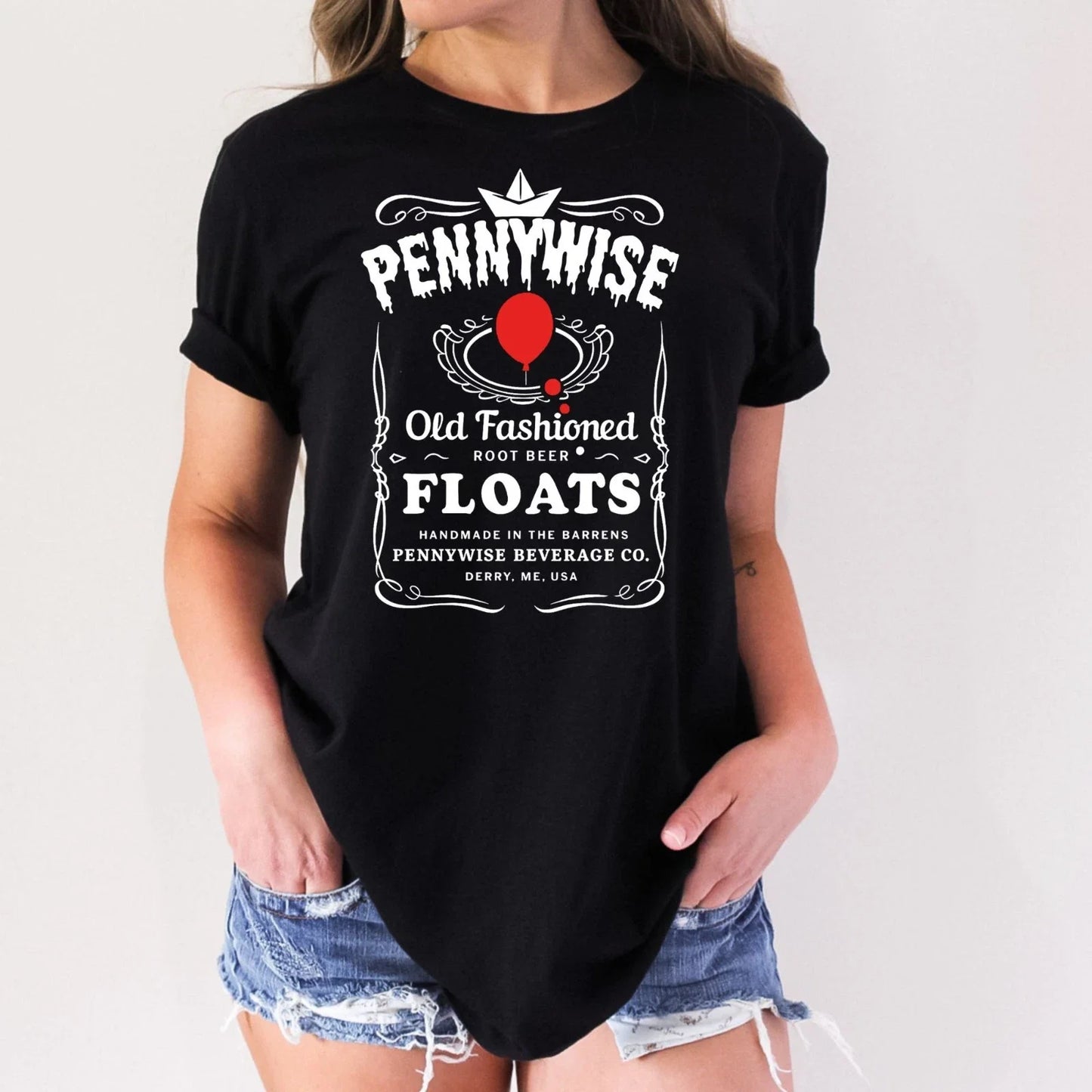 Pennywise Old Fashion Floats Horror Halloween Adult Humor Funny T-Shirt Unisex T-shirt, Sweatshirt, Hoodie, Long Sleeve Tee - T-Shirt, Sweatshirt, Hoodie
