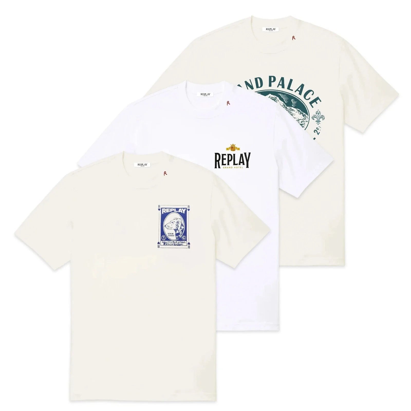 Replay T-Shirt - Mens Replay Vintage Graphic T-Shirt - Various Prints- BNWT Unisex T-shirt, Sweatshirt, Hoodie, Long Sleeve Tee - T-Shirt, Sweatshirt, Hoodie
