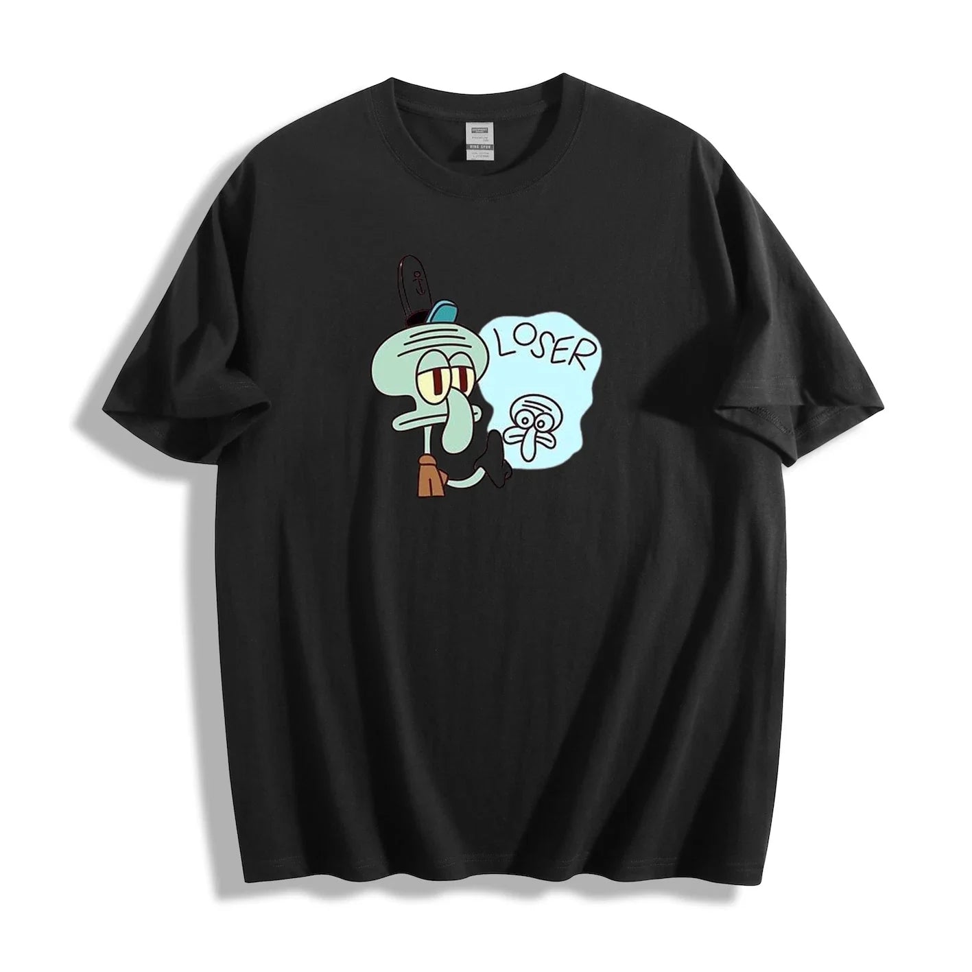SpongeBob Squidward "Loser" Meme T-Shirt - Playful Cartoon Humor Design Unisex Unisex T-shirt, Sweatshirt, Hoodie, Long Sleeve Tee - T-Shirt, Sweatshirt, Hoodie
