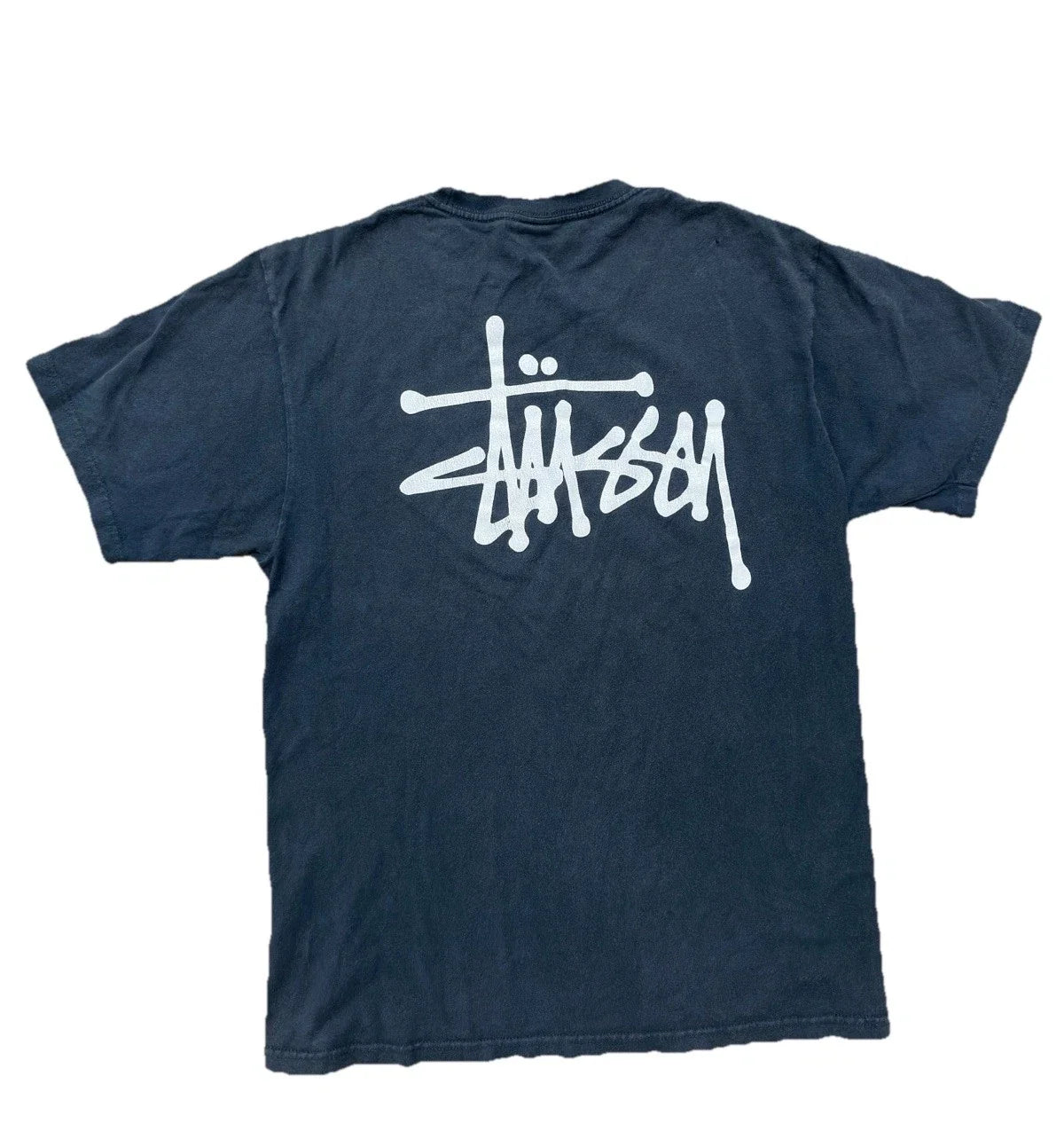 Vintage Y2K Stussy Spellout Graphic Blue T-Shirt Surf Skate Streetwear Men's M Unisex T-shirt, Sweatshirt, Hoodie, Long Sleeve Tee - T-Shirt, Sweatshirt, Hoodie