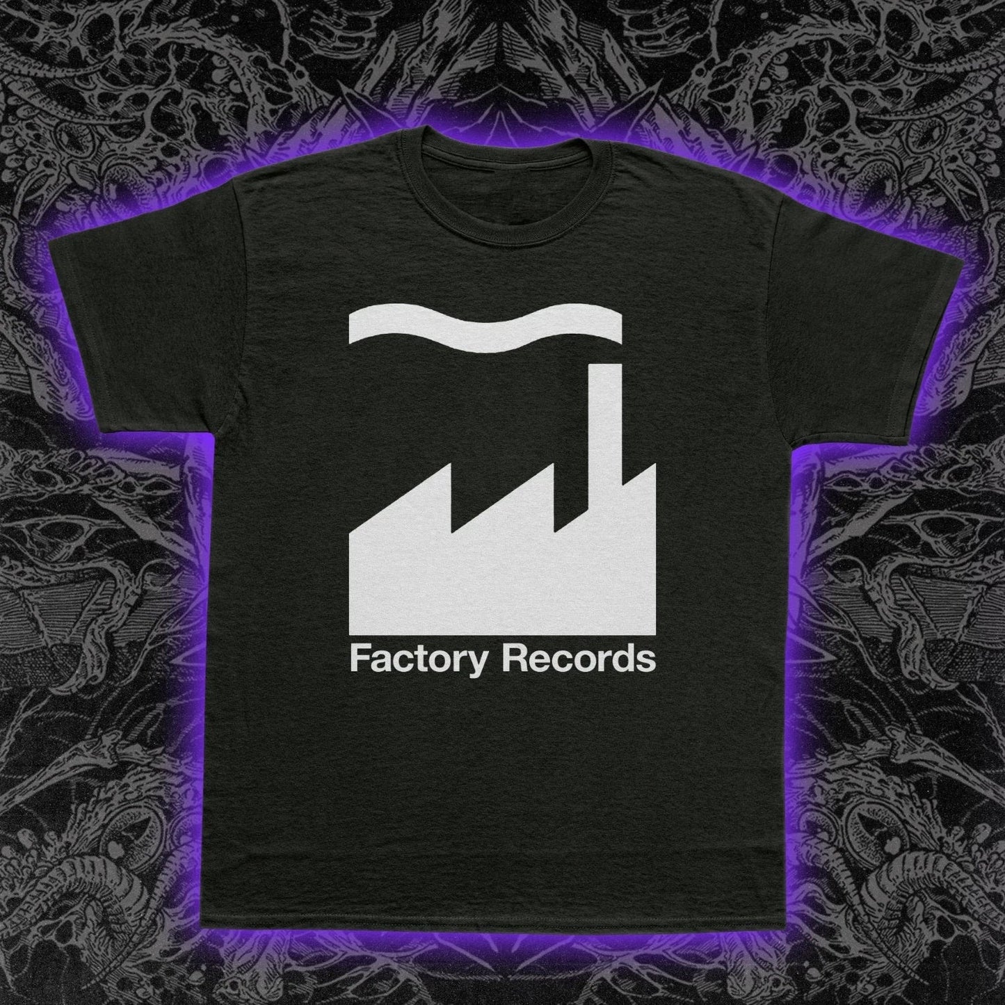 Factory Records T-Shirt Manchester Post-Punk Indie Music Joy Division New Order Unisex T-shirt, Sweatshirt, Hoodie, Long Sleeve Tee - T-Shirt, Sweatshirt, Hoodie