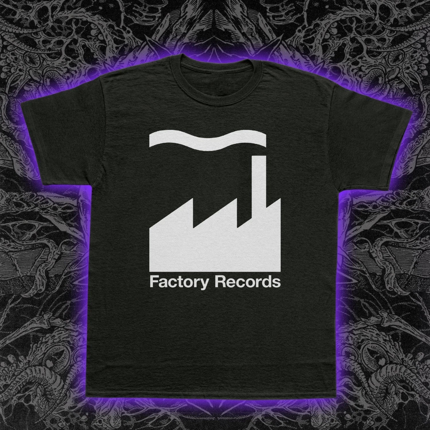 Factory Records T-Shirt Manchester Post-Punk Indie Music Joy Division New Order Unisex T-shirt, Sweatshirt, Hoodie, Long Sleeve Tee - T-Shirt, Sweatshirt, Hoodie