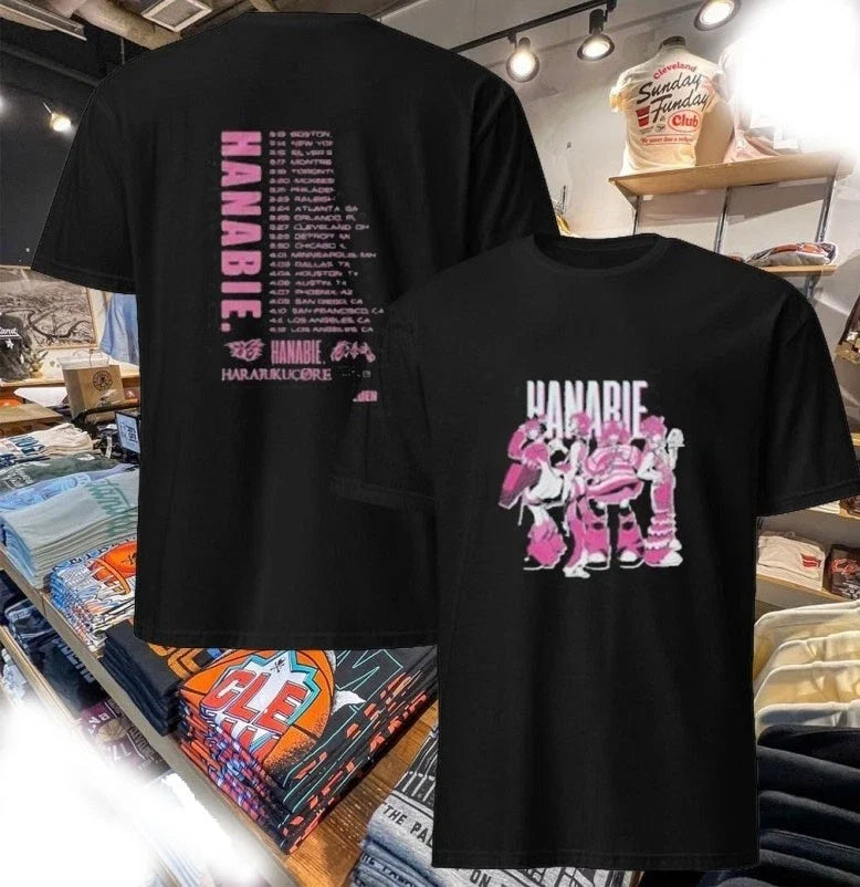 New!! Hanabie 2026 Anime Tour Two Sided Shirt Unisex T-shirt, Sweatshirt, Hoodie, Long Sleeve Tee - T-Shirt, Sweatshirt, Hoodie