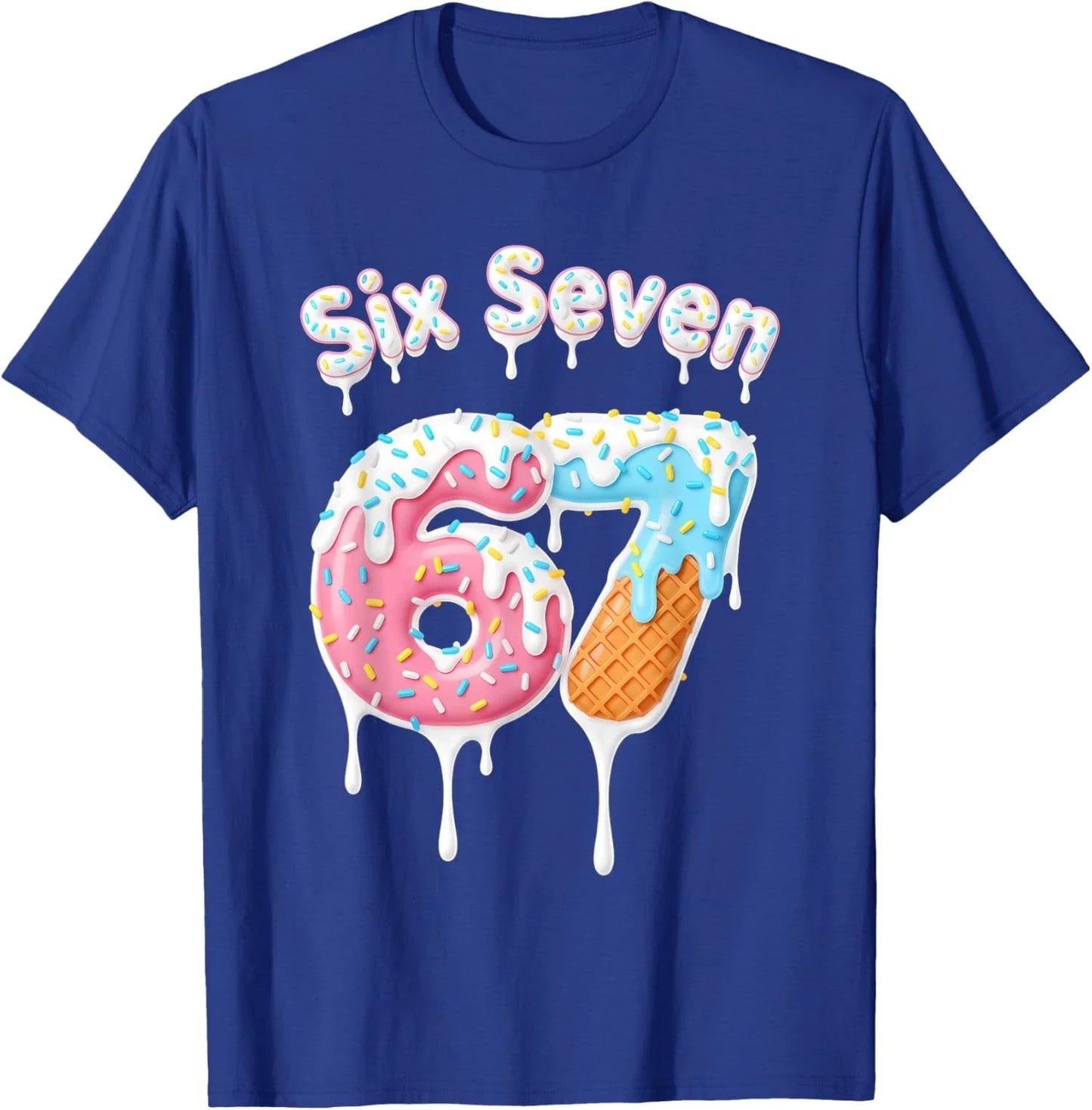 Cute Meme Cream Drip Six Seven 67 Cream Unisex T-Shirt Unisex T-shirt, Sweatshirt, Hoodie, Long Sleeve Tee - T-Shirt, Sweatshirt, Hoodie