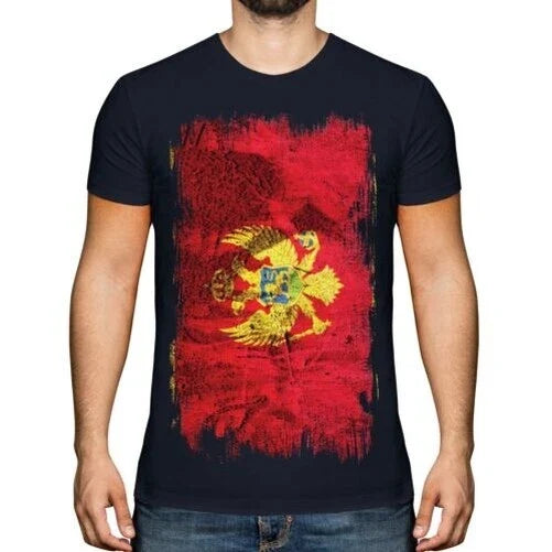 MONTENEGRO GRUNGE FLAG MENS T-SHIRT TEE TOP CRNA GORA FOOTBALL MONTENEGRIN SHIRT Unisex T-shirt, Sweatshirt, Hoodie, Long Sleeve Tee - T-Shirt, Sweatshirt, Hoodie