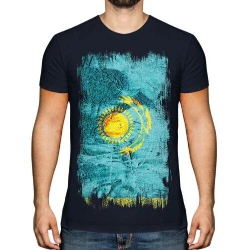 KAZAKHSTAN GRUNGE FLAG MENS T-SHIRT TEE QAZAQSTAN KAZAKH KAZAKHSTN KAZAKHSTANI Unisex T-shirt, Sweatshirt, Hoodie, Long Sleeve Tee - T-Shirt, Sweatshirt, Hoodie