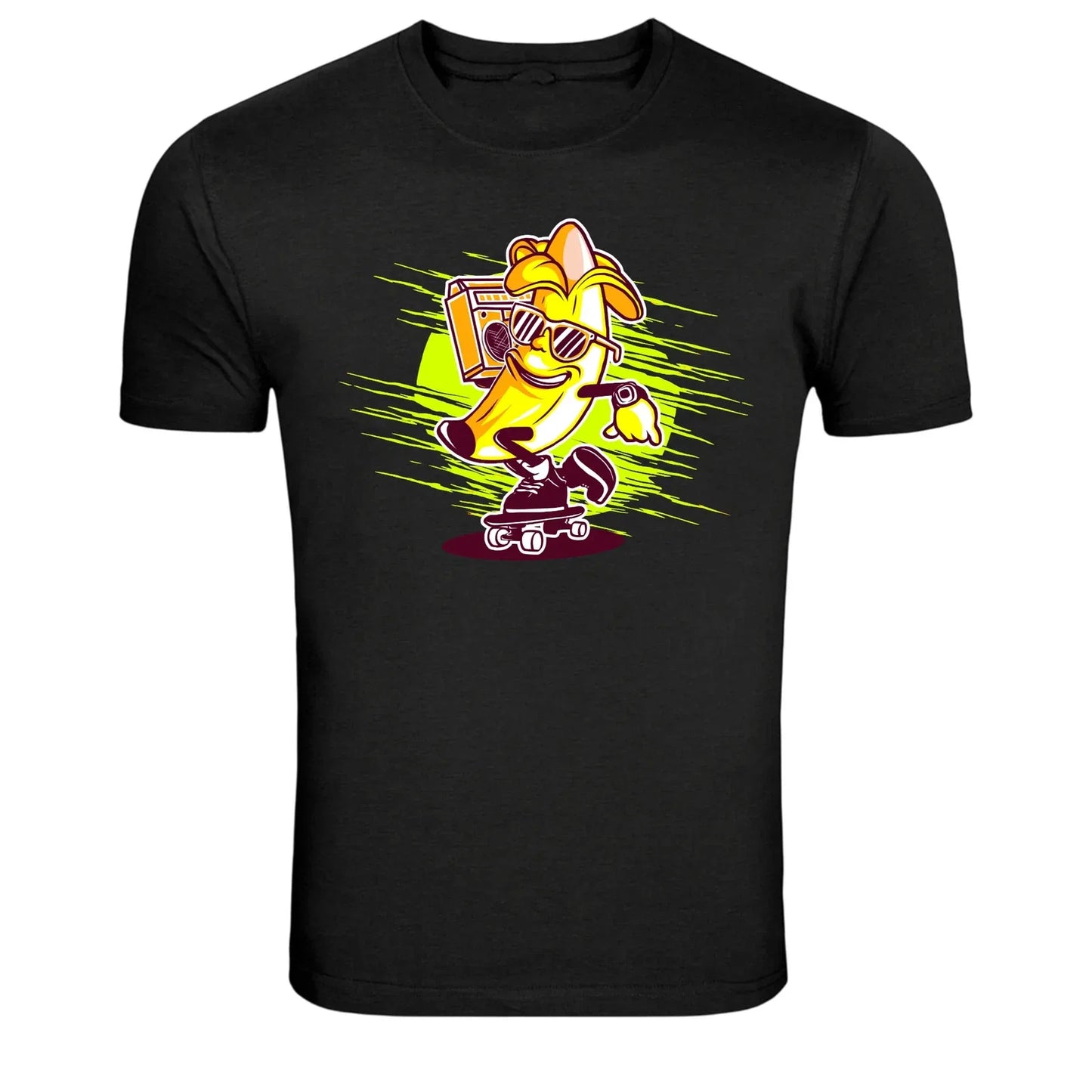 Skateboard Banana Cartoon Street Style Graphic T-Shirt Unisex T-shirt, Sweatshirt, Hoodie, Long Sleeve Tee - T-Shirt, Sweatshirt, Hoodie