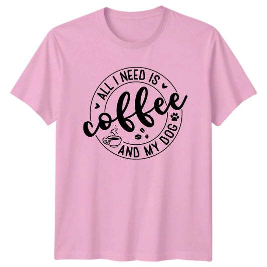 All I Need Is Coffee T-Shirt Dog Lover Pet Owner Unisex T-shirt, Sweatshirt, Hoodie, Long Sleeve Tee - T-Shirt, Sweatshirt, Hoodie