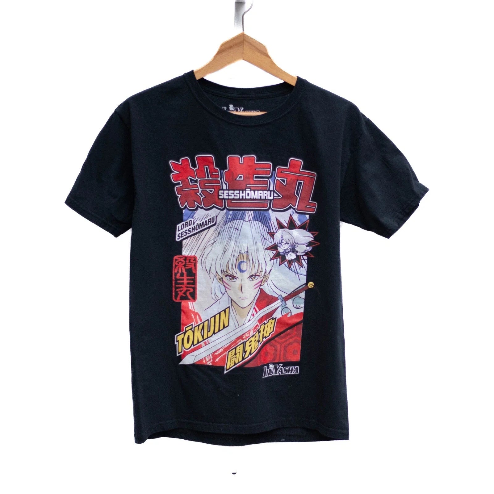 NuYasha Lord Sesshomaru Tokijin Anime Graphic T-Shirt Mens S Black Short Sleeve Unisex T-shirt, Sweatshirt, Hoodie, Long Sleeve Tee - T-Shirt, Sweatshirt, Hoodie