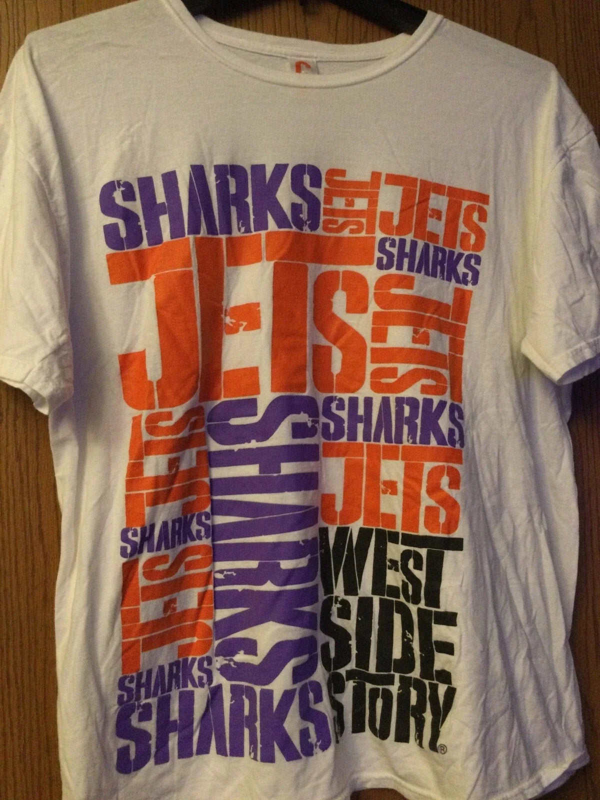 West Side Story - Sharks And Jets - White Shirt - XL - Creative Goods Unisex T-shirt, Sweatshirt, Hoodie, Long Sleeve Tee - T-Shirt, Sweatshirt, Hoodie