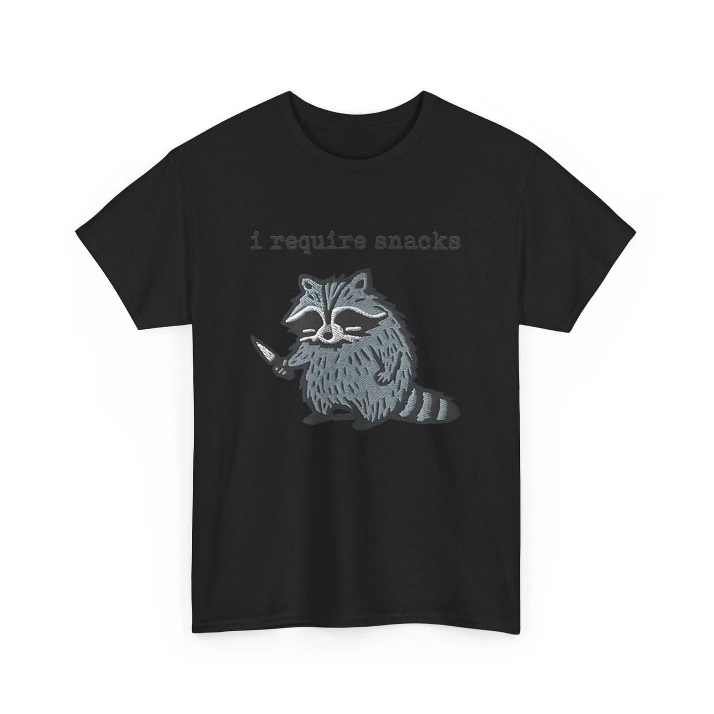 Raccoon Shirt, I Require Snacks Raccoon Women Men T-Shirt Unisex T-shirt, Sweatshirt, Hoodie, Long Sleeve Tee - T-Shirt, Sweatshirt, Hoodie