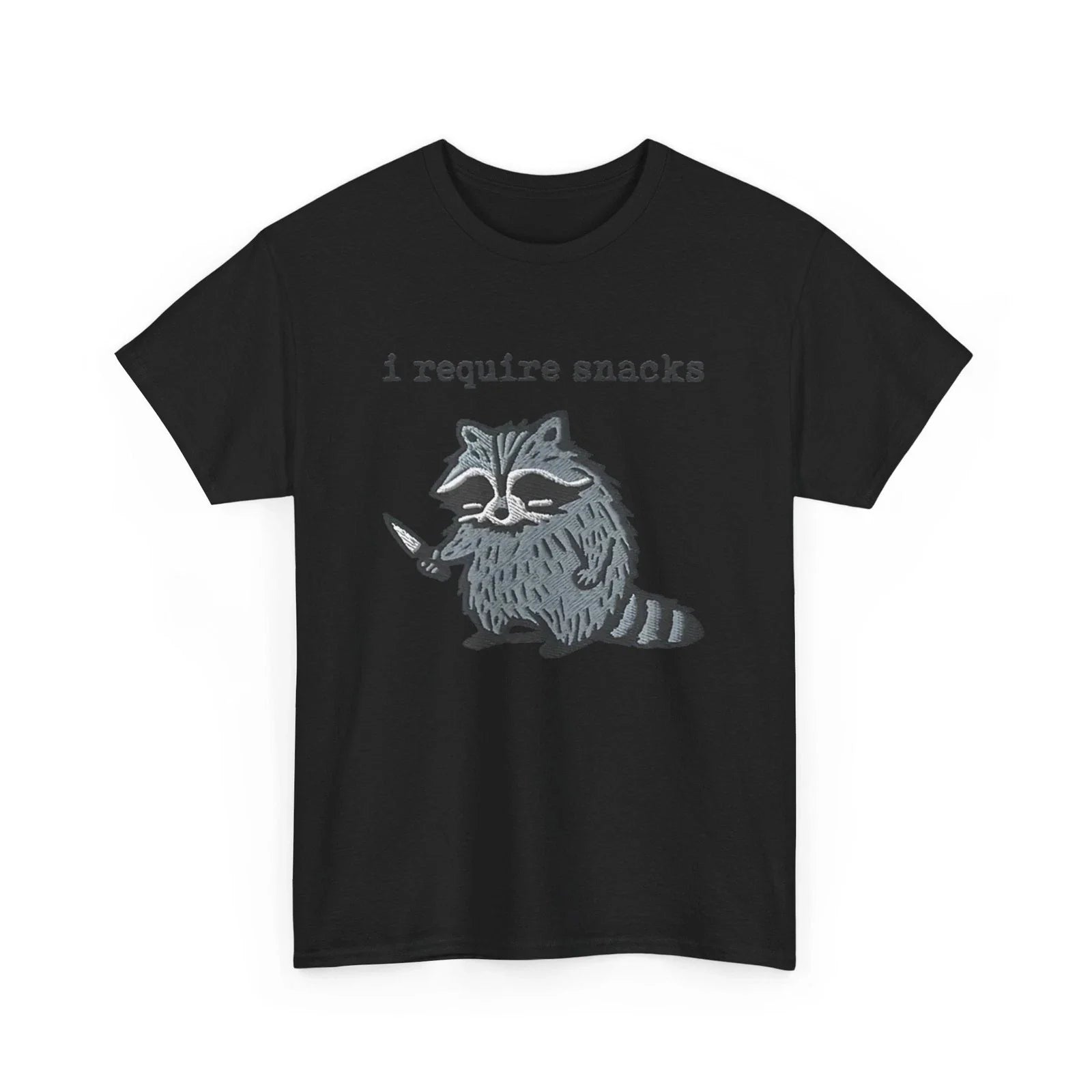 Raccoon Shirt, I Require Snacks Raccoon Women Men T-Shirt Unisex T-shirt, Sweatshirt, Hoodie, Long Sleeve Tee - T-Shirt, Sweatshirt, Hoodie