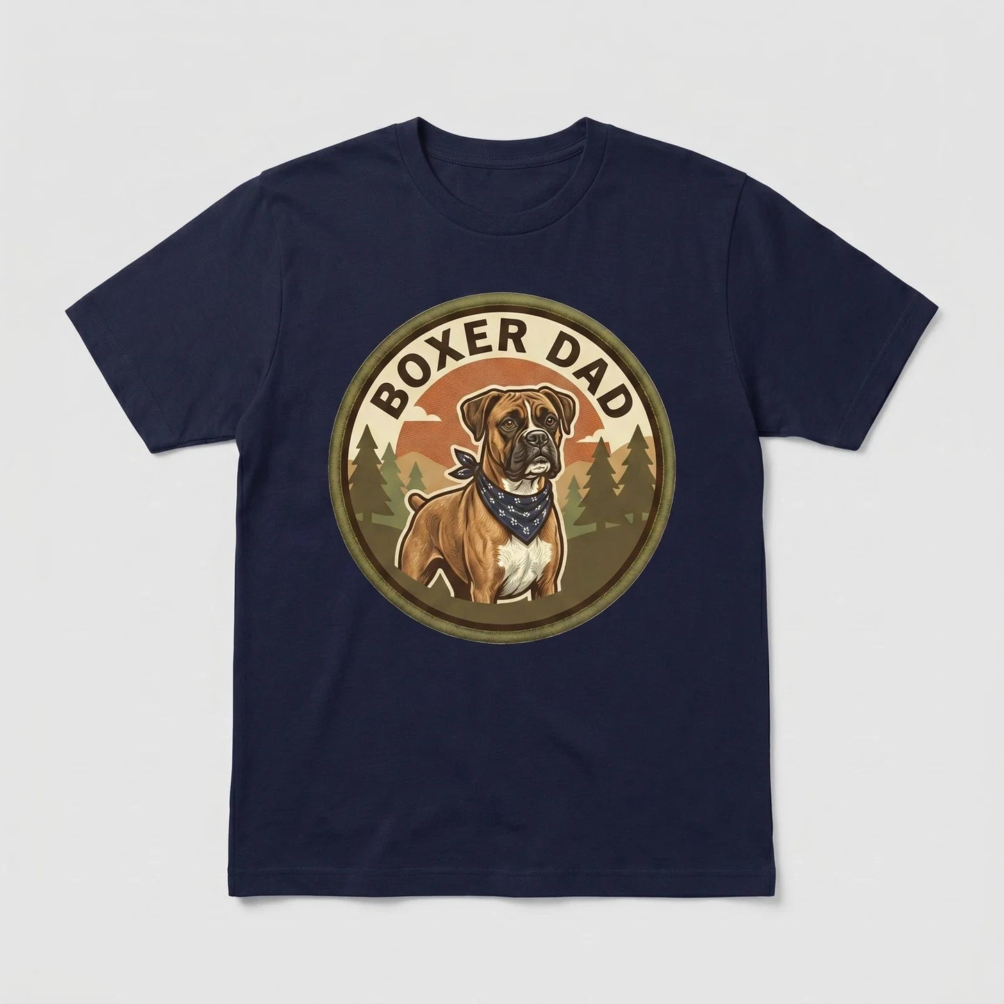 Boxer Dad T-Shirt Boxer Dog Dad Gift Men Graphic Tee Fathers Day Cute Owner Unisex T-shirt, Sweatshirt, Hoodie, Long Sleeve Tee - T-Shirt, Sweatshirt, Hoodie