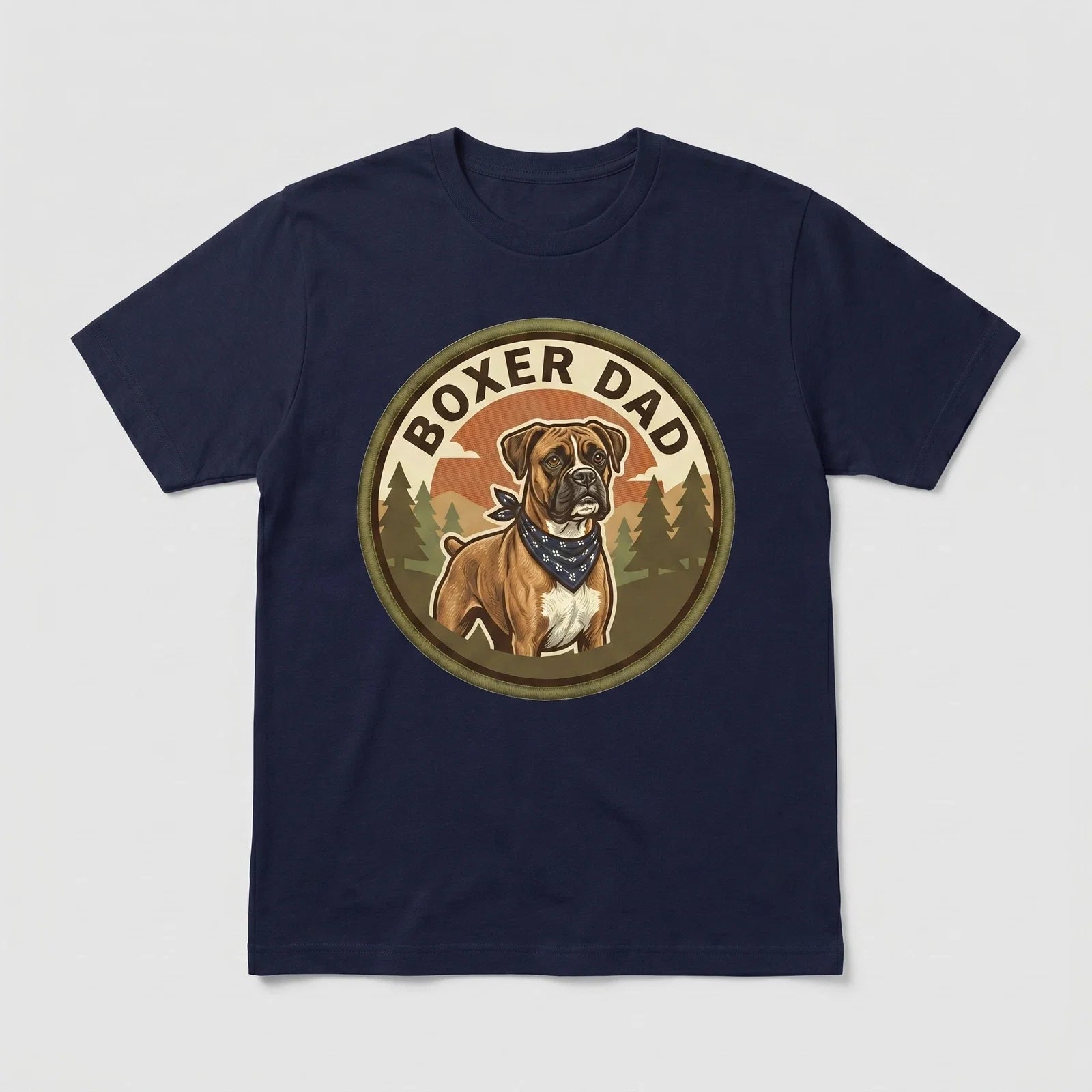 Boxer Dad T-Shirt Boxer Dog Dad Gift Men Graphic Tee Fathers Day Cute Owner Unisex T-shirt, Sweatshirt, Hoodie, Long Sleeve Tee - T-Shirt, Sweatshirt, Hoodie