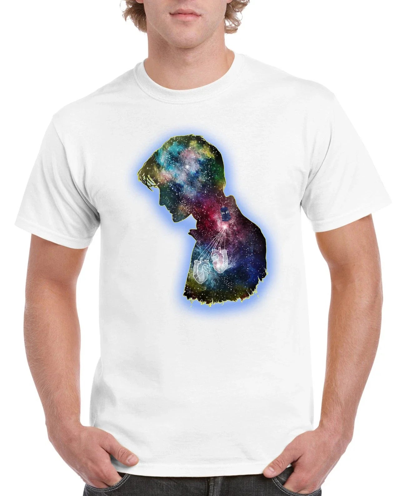 New Unisex Doctor Who Matt Smith Stars Short Sleeve Novelty T-Shirt White Unisex T-shirt, Sweatshirt, Hoodie, Long Sleeve Tee - T-Shirt, Sweatshirt, Hoodie