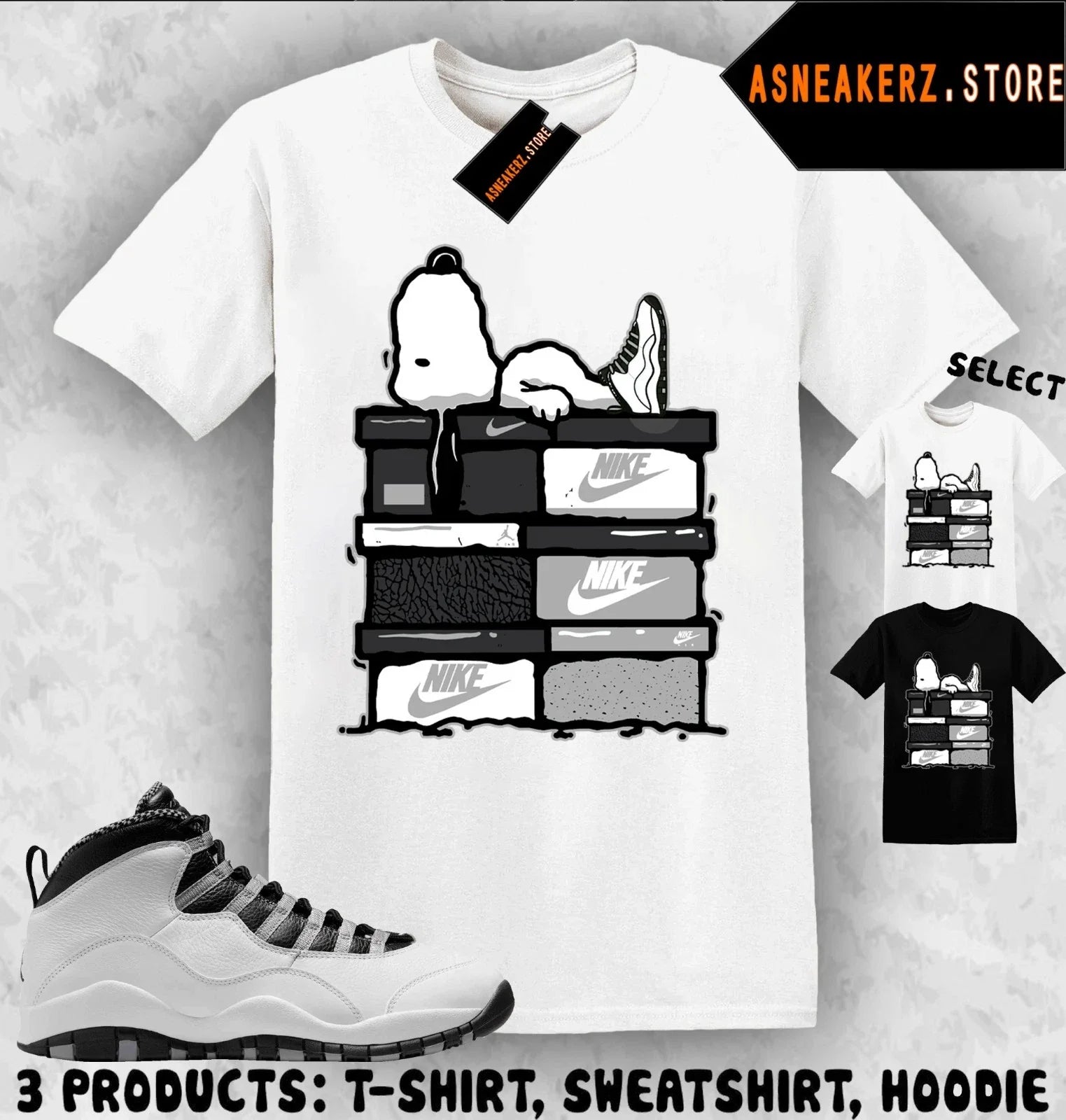 Shirt Match AJ 10 OG Steel 2025 Sneaker Matching Tee Sneakerhead S Dog T-Shirt Unisex T-shirt, Sweatshirt, Hoodie, Long Sleeve Tee - T-Shirt, Sweatshirt, Hoodie