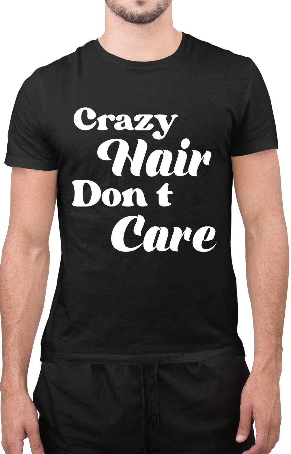 Funny Crazy Hair Don't Care Lazy Comfortable Sarcastic T-Shirt Unisex T-shirt, Sweatshirt, Hoodie, Long Sleeve Tee - T-Shirt, Sweatshirt, Hoodie