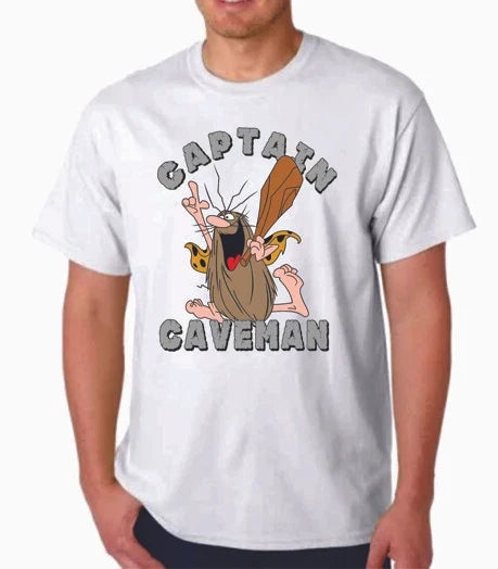 CAPTAIN CAVEMAN T-SHIRT CARTOON HANNA BARBERA EXCLUSIVE DESIGN Unisex T-shirt, Sweatshirt, Hoodie, Long Sleeve Tee - T-Shirt, Sweatshirt, Hoodie