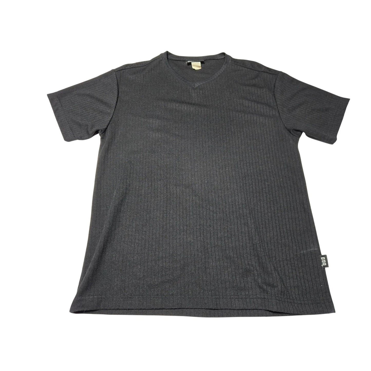 ODO Ribbed V Neck T Shirt Men's Medium Black Made in USA Unisex T-shirt, Sweatshirt, Hoodie, Long Sleeve Tee - T-Shirt, Sweatshirt, Hoodie