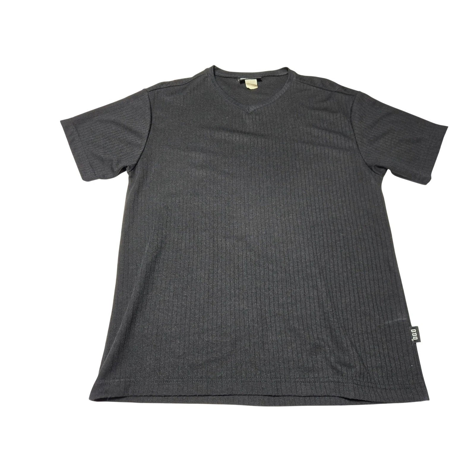 ODO Ribbed V Neck T Shirt Men's Medium Black Made in USA Unisex T-shirt, Sweatshirt, Hoodie, Long Sleeve Tee - T-Shirt, Sweatshirt, Hoodie