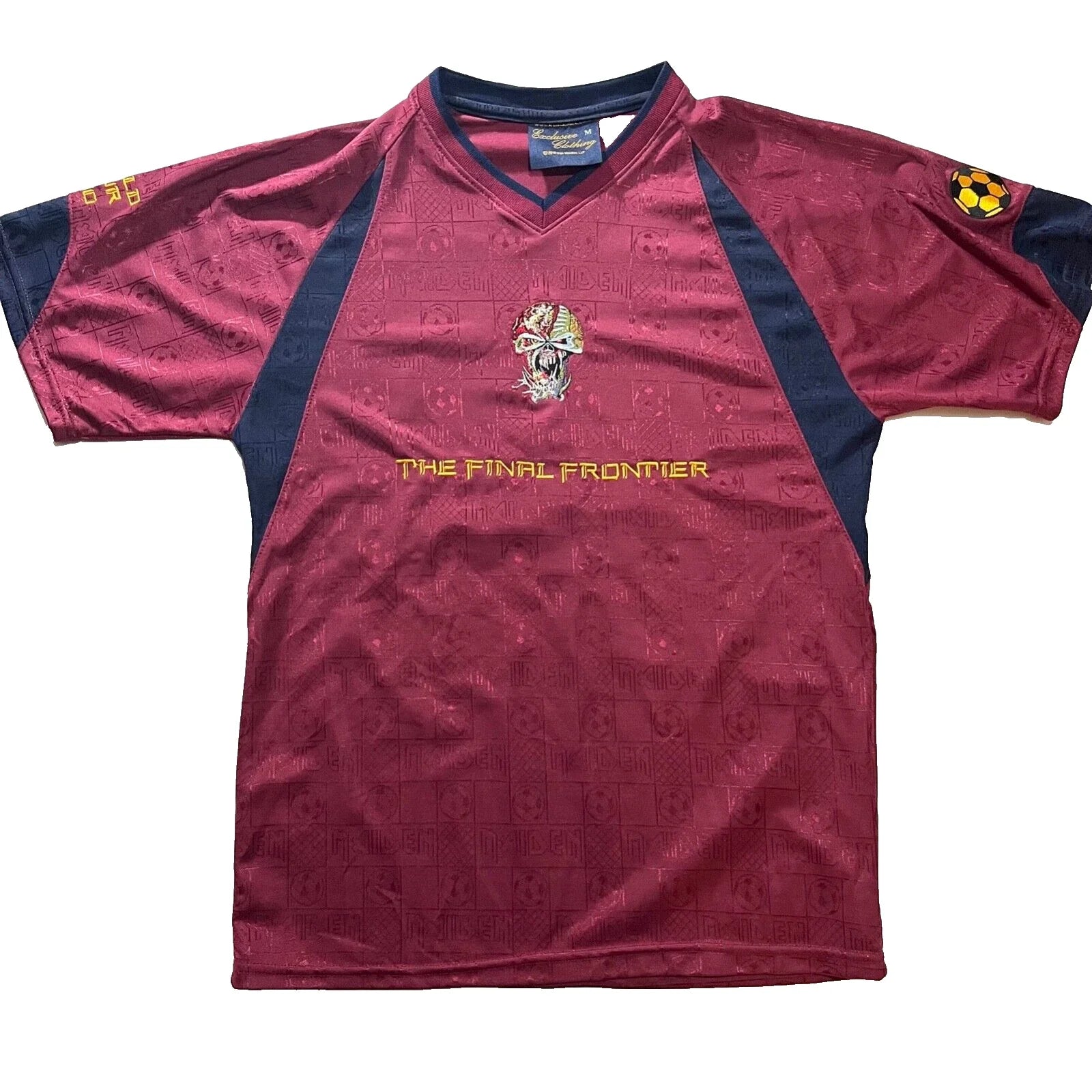 Iron Maiden Football Soccer Final Frontier Canada Tour 2010  Size Medium M Red Unisex T-shirt, Sweatshirt, Hoodie, Long Sleeve Tee - T-Shirt, Sweatshirt, Hoodie