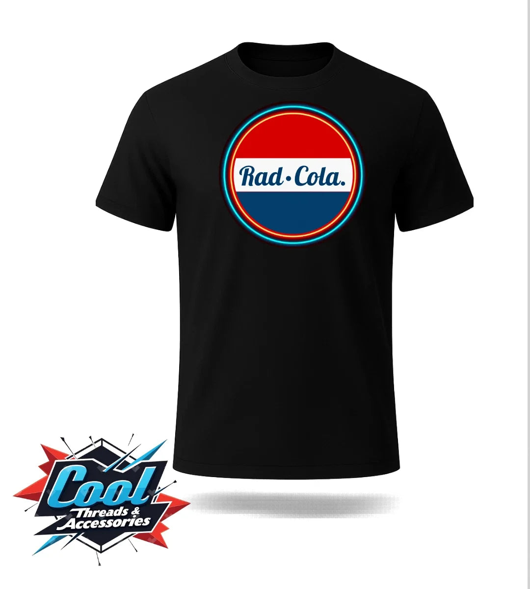 Rad Cola Graphic T Shirt Mens Unisex White Retro Soda Pop Culture Tee Unisex T-shirt, Sweatshirt, Hoodie, Long Sleeve Tee - T-Shirt, Sweatshirt, Hoodie