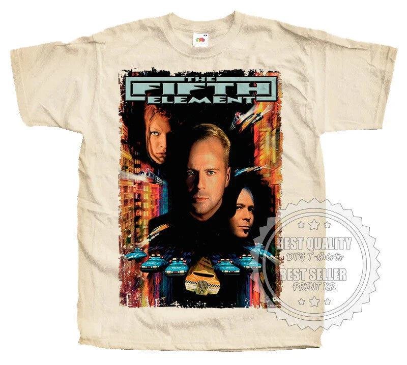 The Fifth Element T SHIRT Tee V2 Movie Poster Natural Vintage Shirt sizes S-5XL Unisex T-shirt, Sweatshirt, Hoodie, Long Sleeve Tee - T-Shirt, Sweatshirt, Hoodie