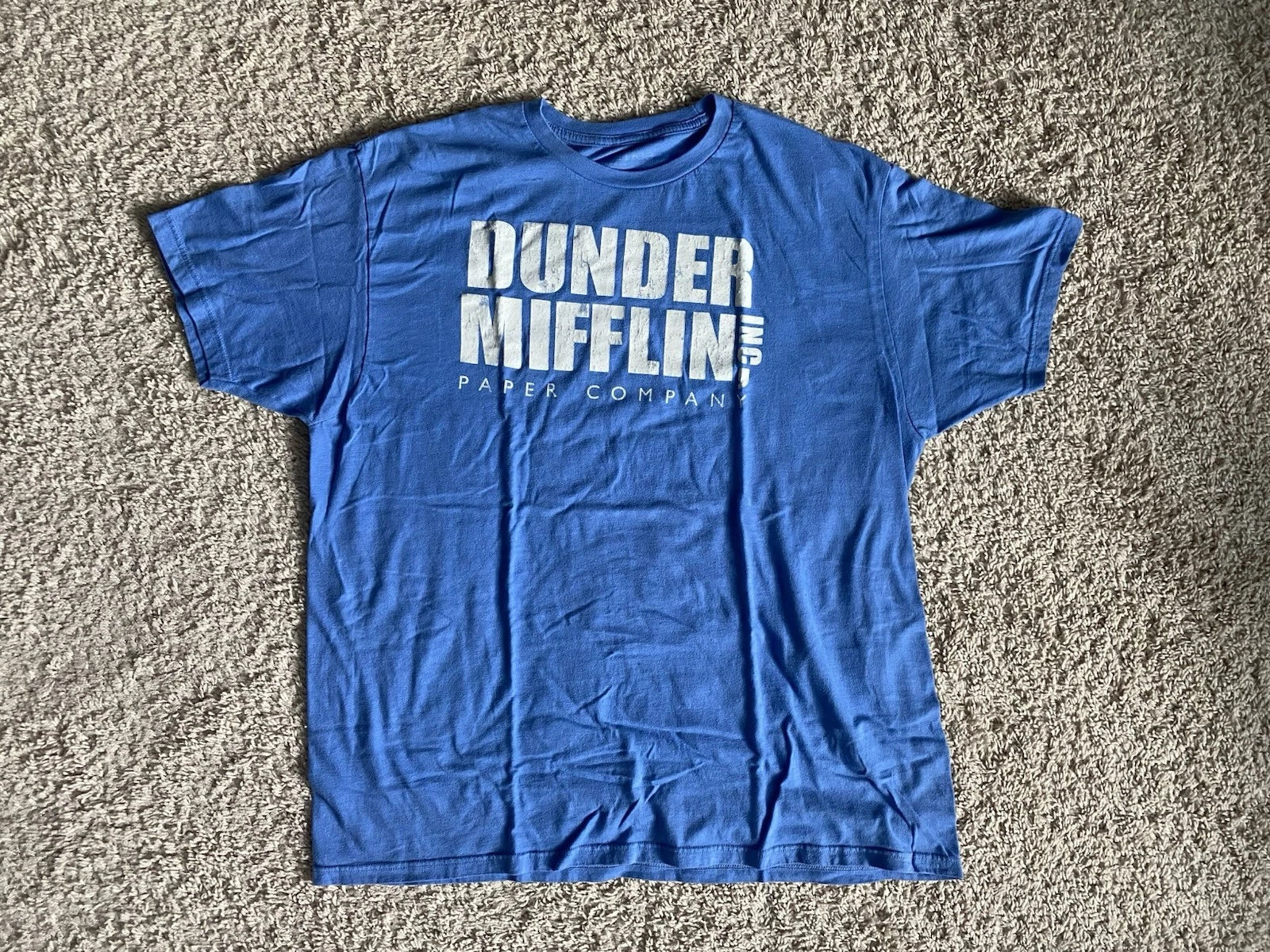 The Office Dunder Mifflin Blue Vintage Style Short Sleeve T-Shirt XL Unisex T-shirt, Sweatshirt, Hoodie, Long Sleeve Tee - T-Shirt, Sweatshirt, Hoodie