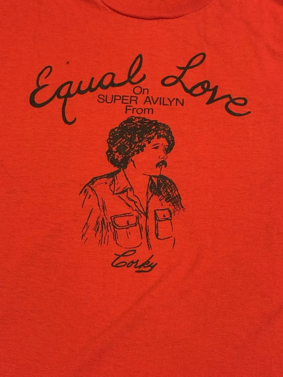 Equal Love 1970s T Shirt Gender Equality Sz L (42-44) Red Vintage LGBTQ Unisex T-shirt, Sweatshirt, Hoodie, Long Sleeve Tee - T-Shirt, Sweatshirt, Hoodie