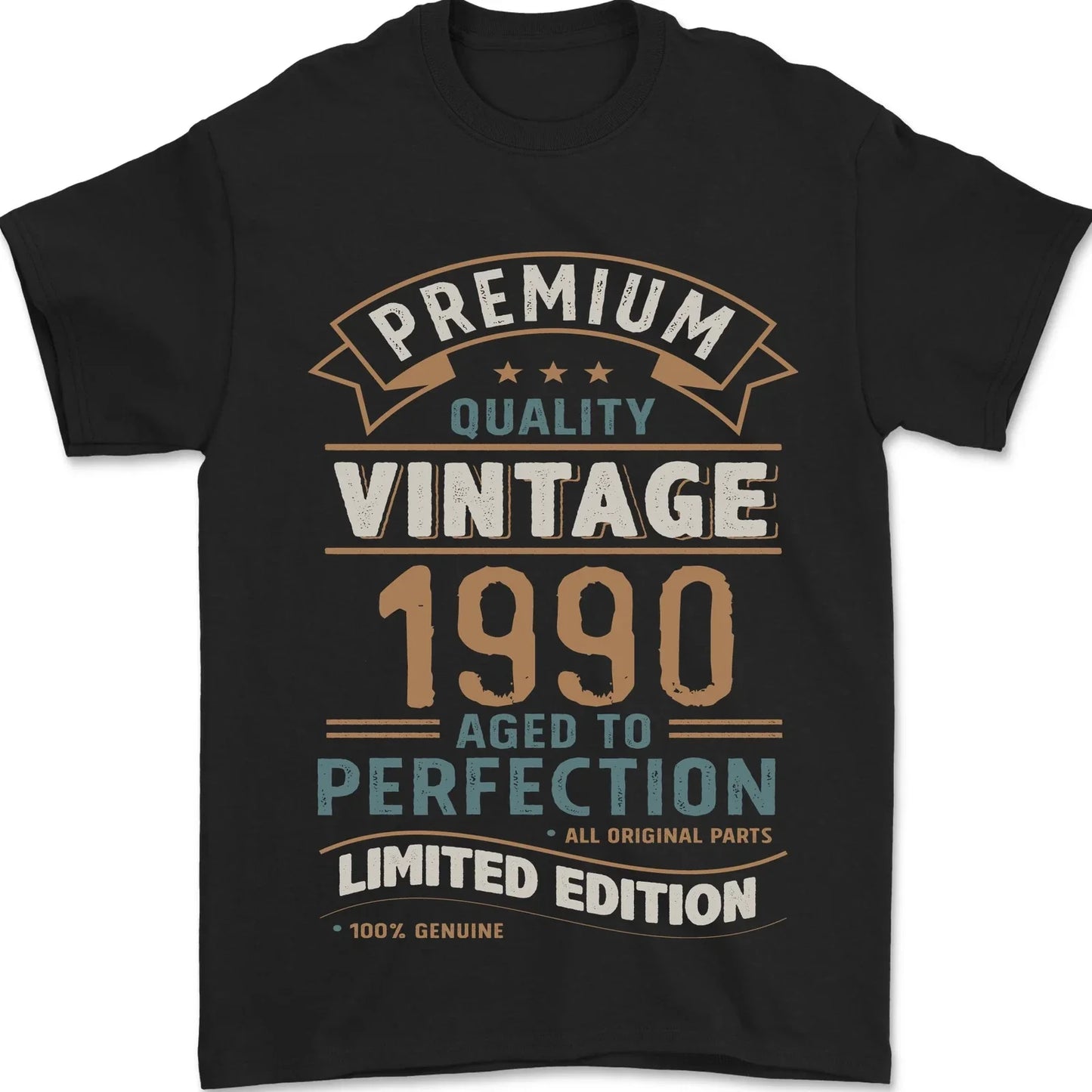 Premium Vintage 36th Birthday 1990 Mens T-Shirt 100% Cotton Unisex T-shirt, Sweatshirt, Hoodie, Long Sleeve Tee - T-Shirt, Sweatshirt, Hoodie