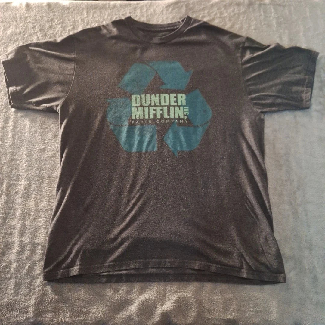 The Office T-Shirt Size XL Gray Graphic Crew Neck Dunder Mifflin Paper Co Unisex T-shirt, Sweatshirt, Hoodie, Long Sleeve Tee - T-Shirt, Sweatshirt, Hoodie