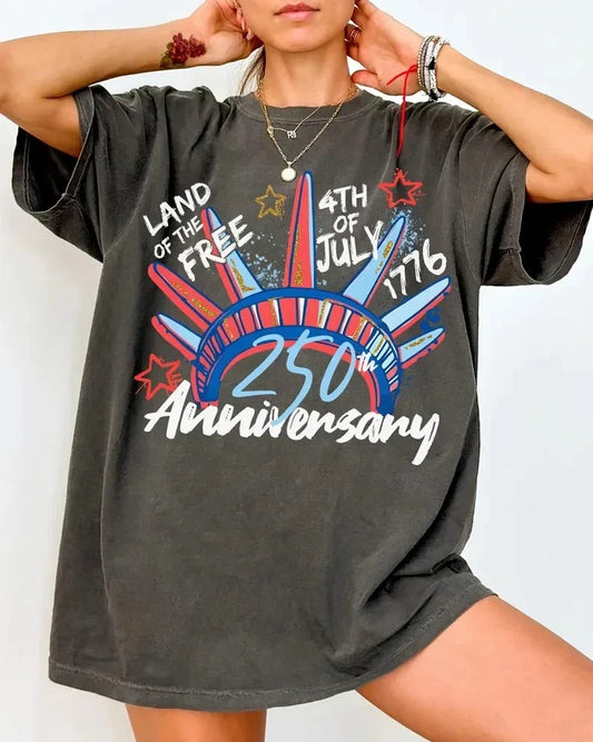 America 250th Anniversary T-Shirt, Land of the Free 1776-2026 Patriotic USA Tee Unisex T-shirt, Sweatshirt, Hoodie, Long Sleeve Tee - T-Shirt, Sweatshirt, Hoodie