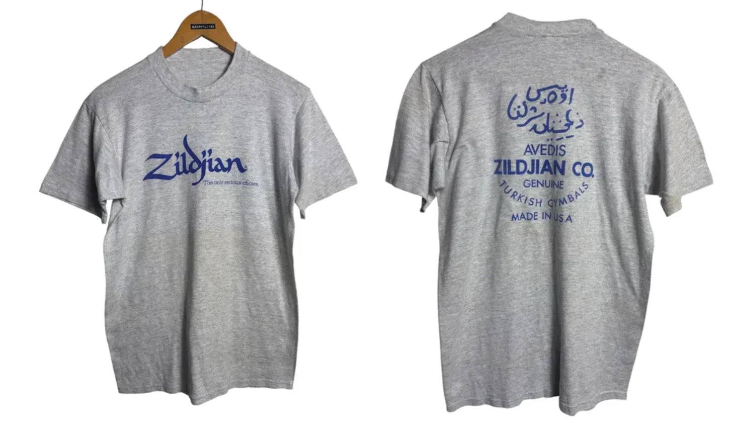 Vintage 90s Zildjian Drum Cymbals Promo T-Shirt Drummer Music Graphic Tee S-5XL Unisex T-shirt, Sweatshirt, Hoodie, Long Sleeve Tee - T-Shirt, Sweatshirt, Hoodie