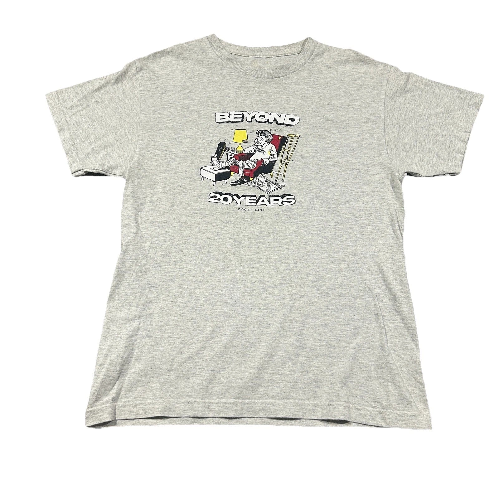 Beyond Skateboarding T Shirt Mens S Small Streetwear Grey Logo Graphic Tee Y2K Unisex T-shirt, Sweatshirt, Hoodie, Long Sleeve Tee - T-Shirt, Sweatshirt, Hoodie