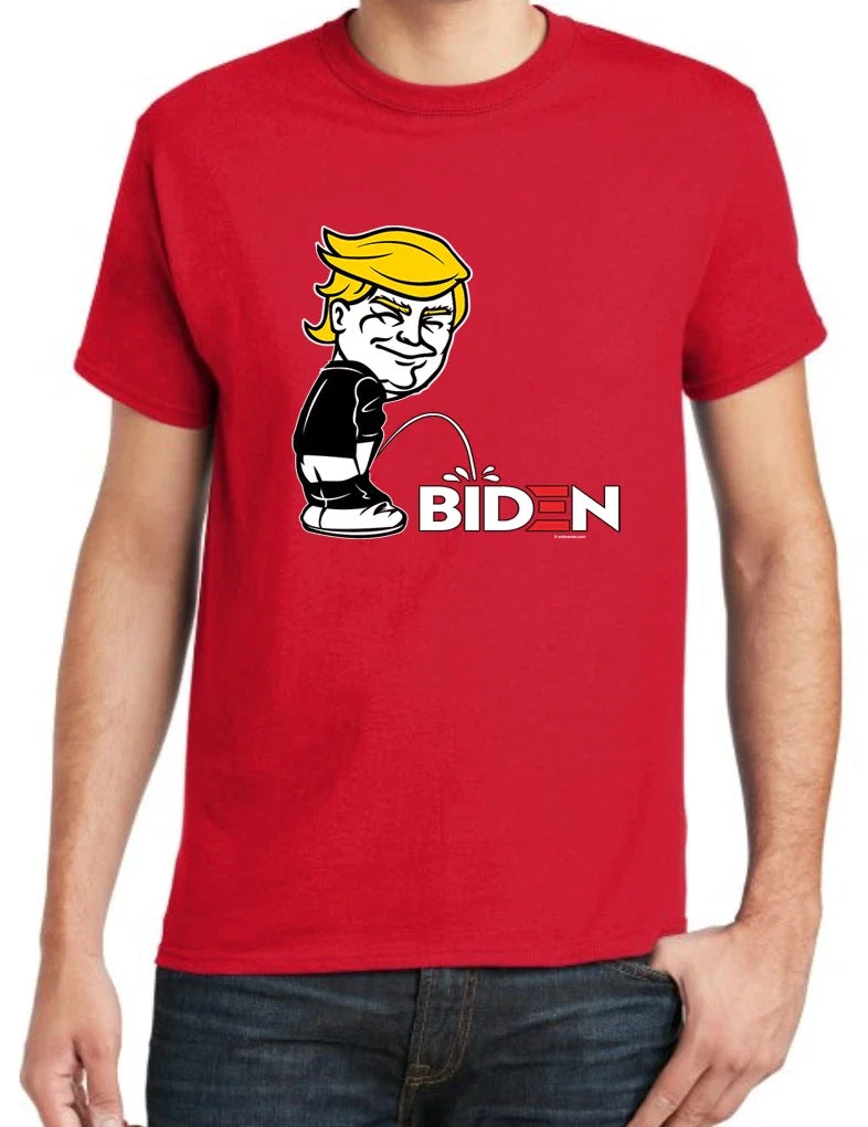 Trump 2024 T-shirt Mens Graphic Tee Trump Shirts Funny Rude Offensive Anti-Biden Unisex T-shirt, Sweatshirt, Hoodie, Long Sleeve Tee - T-Shirt, Sweatshirt, Hoodie